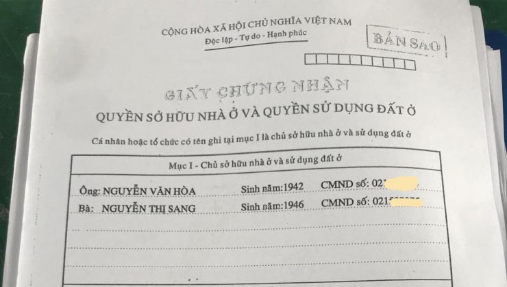 Bán nhà MT chợ Thạnh Xuân Q. 12, nở hậu, 97,1m2, giá giảm còn 7.x tỷ